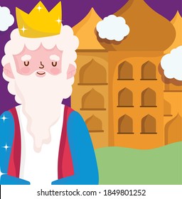 natividad, ilustración vectorial de la caricatura del rey del manger caspar