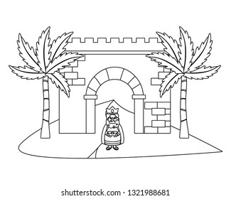 nativity scene cartoon