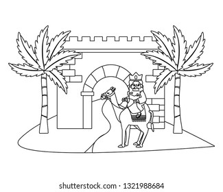 nativity scene cartoon