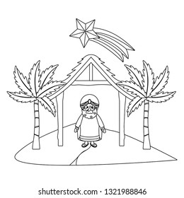 nativity scene cartoon