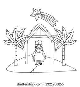 nativity scene cartoon