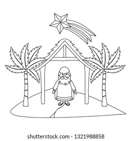 nativity scene cartoon