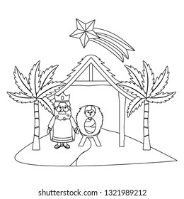 nativity scene cartoon
