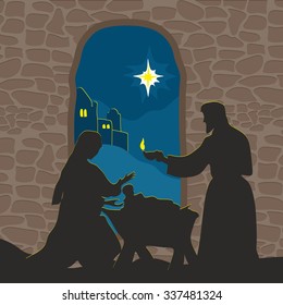 Nativity scene. Christmas.