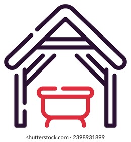 Nativity Scene Illustration Icons for web, app, infographic, etc