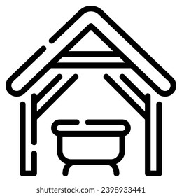 Nativity Scene Illustration Icons for web, app, infographic, etc
