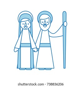 nativity the virgin mary and joseph blessed