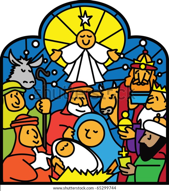 Nativity Window Vector Stock Vector (Royalty Free) 65299744 | Shutterstock
