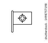 Nato country flag outline, vector, icon icon illustration isolated vector sign s