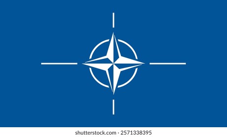 NATO Flag Vector High Quality Illustration