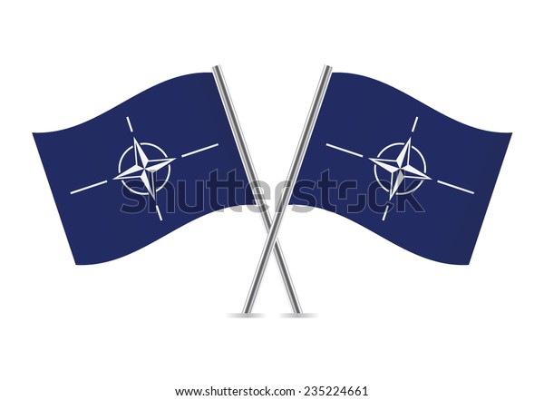 Nato Flags Vector Illustration Stock Vector Royalty Free 235224661 5424