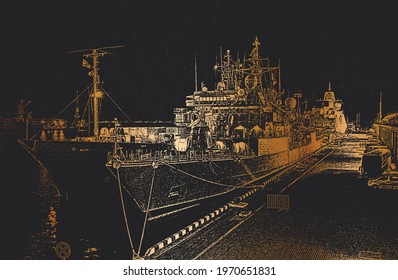 The NATO squadron arrived in the port after joint exercises with the Ukrainian Navy.