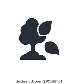 Natur icon. vector.Editable stroke.linear style sign for use web design,logo.Symbol illustration.
