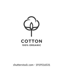 Natural 100% Organic Cotton Liner Labels And Badges Logo Vector Icon