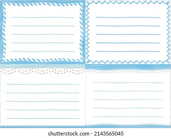 Natural 5 line message card