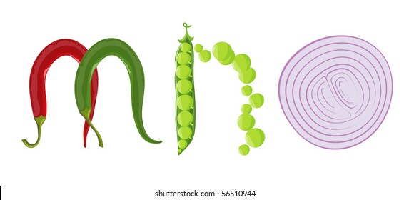 Natural ABC. Vector.