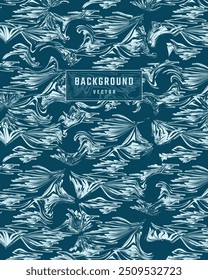 Natural abstract background pattern design for blue sport jersey