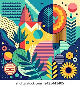 Natural abstract background vector illustration