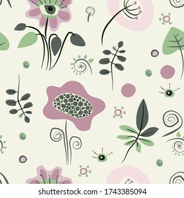 
Natural abstract pattern. Plants and flowers.
