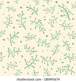 Natural abstract seamless pattern in asian style