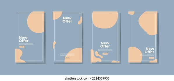 Natural Abstract social media background, elegant, simple and nature. Vector file