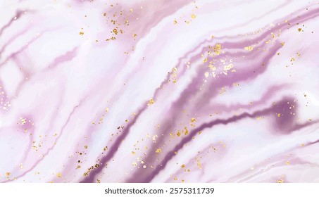 Natural agate stone background design with gold sequins.