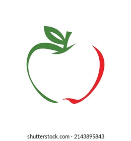 Natural apple logo design eps