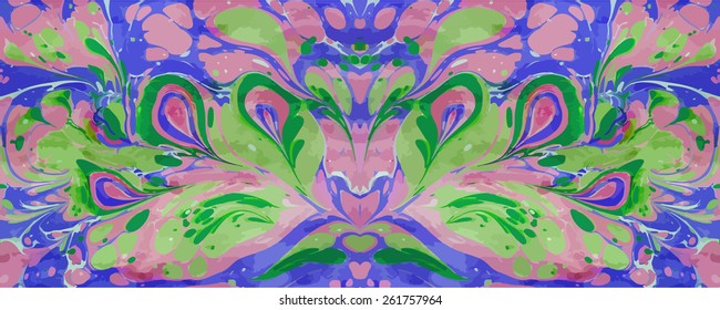 natural artwork ebru texture, exotic abstract background 