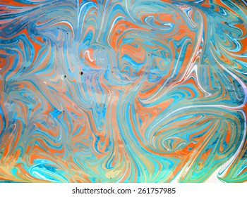 natural artwork ebru texture, exotic abstract background 