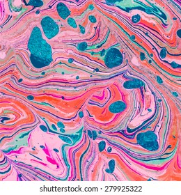 natural artwork ebru texture, exotic abstract background 