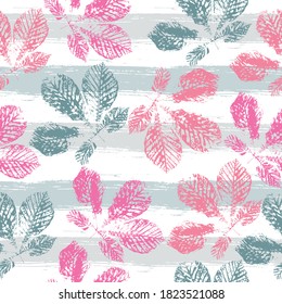 Natural autumn, fall seamless pattern. digital drawing and watercolor texture. Stylish decoration for interior. abstract watercolor and digital image. 