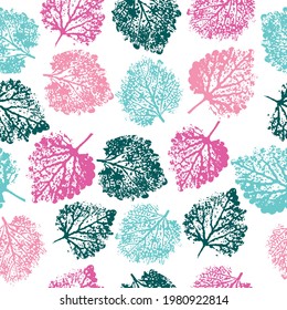Natural autumn, fall seamless pattern. Printing on fabric, card. Foliage. Leaves background