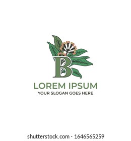 Logo de la letra B natural