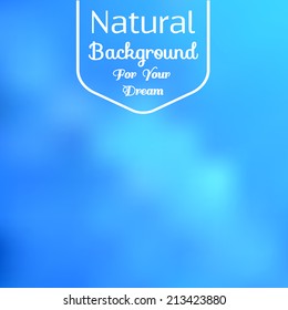 Natural background blur
