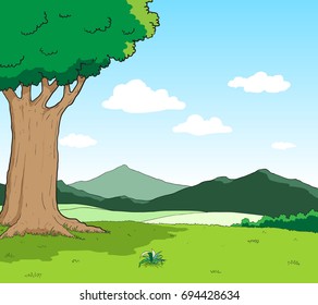 Natural background cartoon