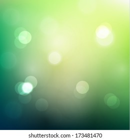 Fondo natural con luces desenfocadas - vector eps10