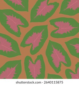 Natural background design inspired by taro leaves.