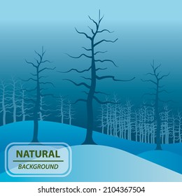Natural background design. vector illustration