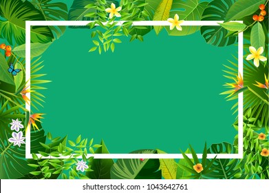 Natural background with green leaves.spring season vector Illustrator design.