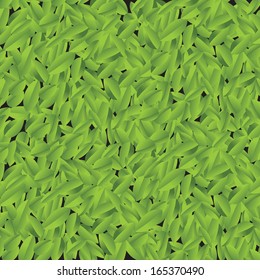 Natural background. Leaves over black (vector illustration)