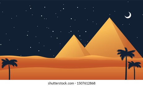 Natural background with mountains landscape Vector