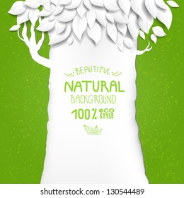 Natural background with tree with  space for text