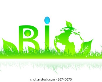 Natural background vector illustration