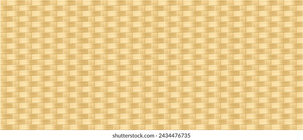 Natural bamboo woven wood texture pattern