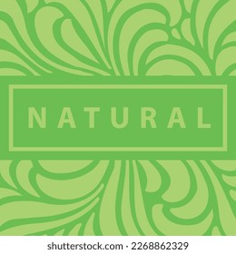 Natural banner background, label, sticker, sign, 