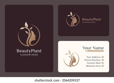 natural beautiful hair growth logo, hair nutrition symbol.