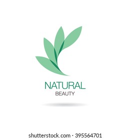 Natural beauty logo design