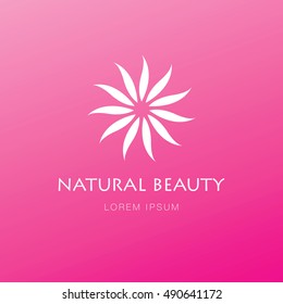 Natural beauty logo design