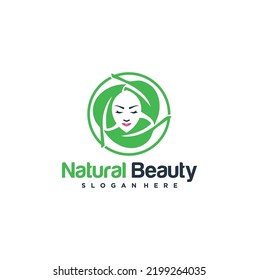 Natural Beauty Logo Design Vector