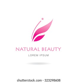 Natural beauty logo graphic design